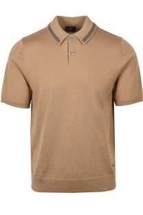 PAUL SMITH MERINO SWEATER SS POLO BEIGE Paul Smith