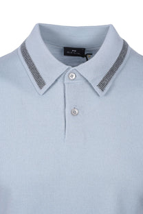 PAUL SMITH MERINO SWEATER SS POLO BLUE Paul Smith