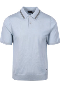 PAUL SMITH MERINO SWEATER SS POLO BLUE Paul Smith
