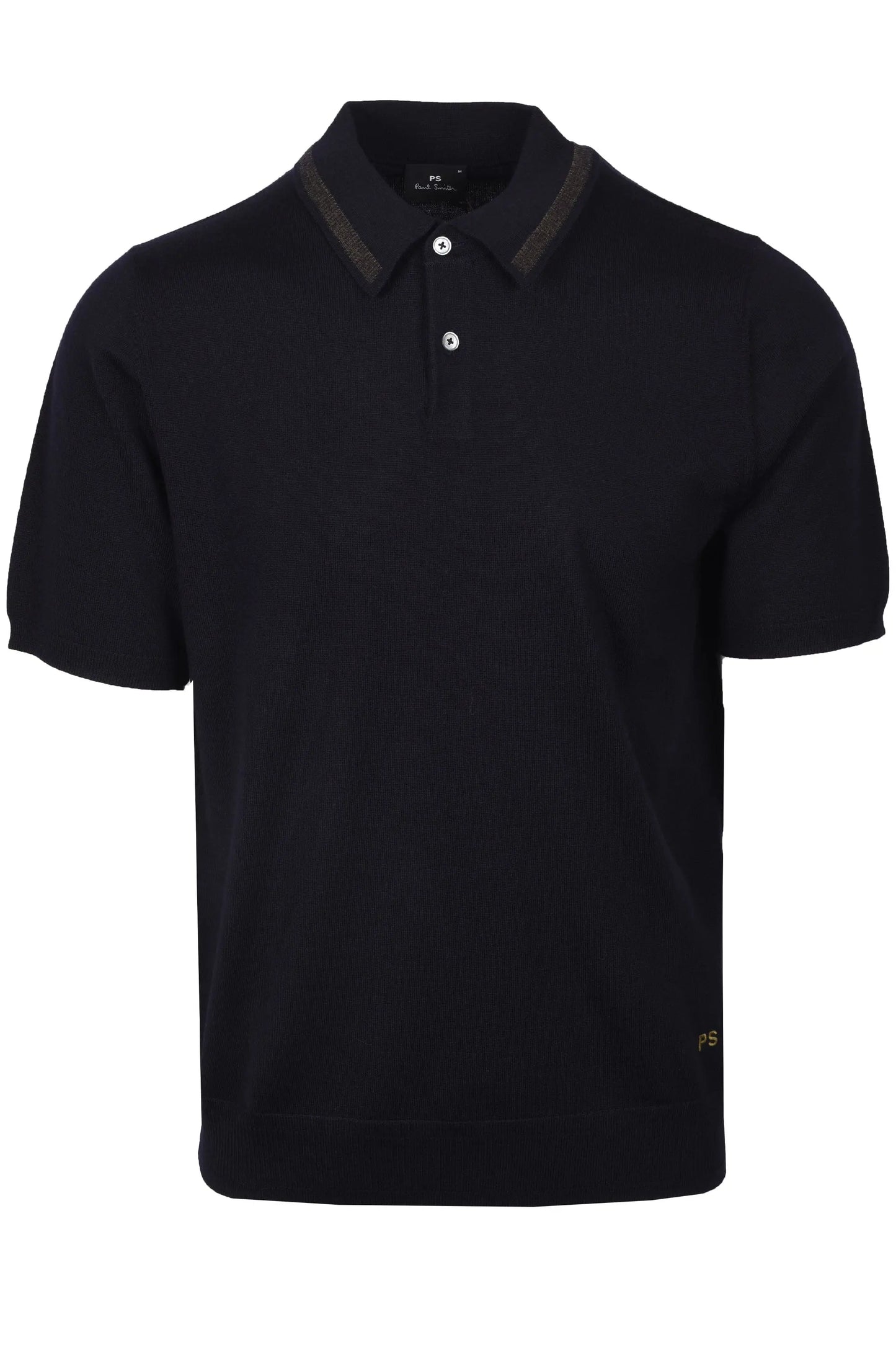 PAUL SMITH MERINO SWEATER SS POLO NAVY Paul Smith