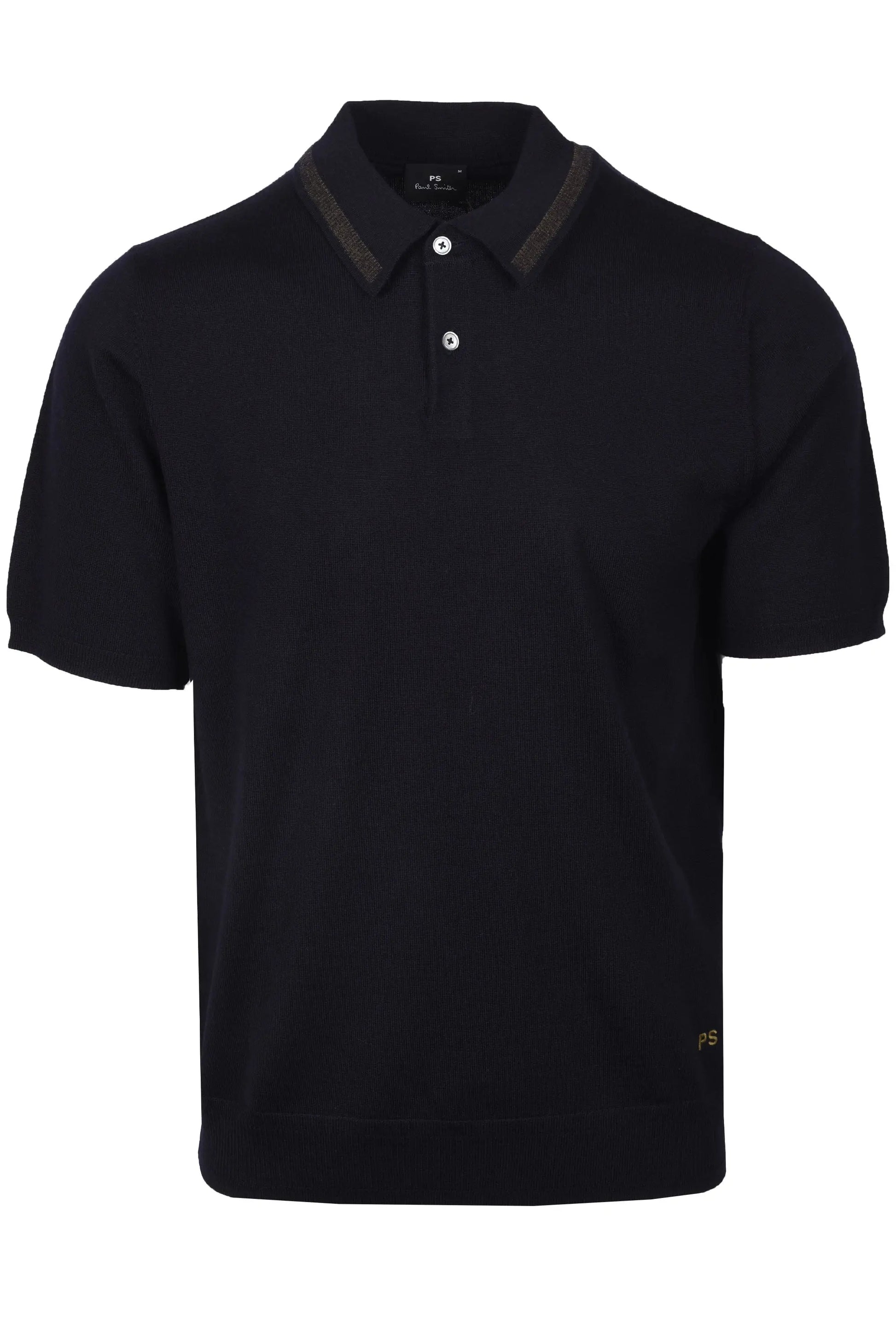 PAUL SMITH MERINO SWEATER SS POLO NAVY Paul Smith