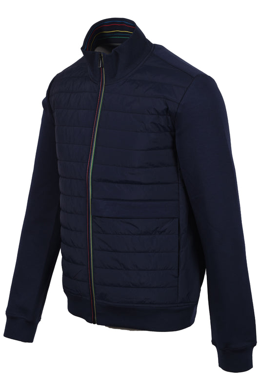 PAUL SMITH MIXED MEDIA JACKET BLUE