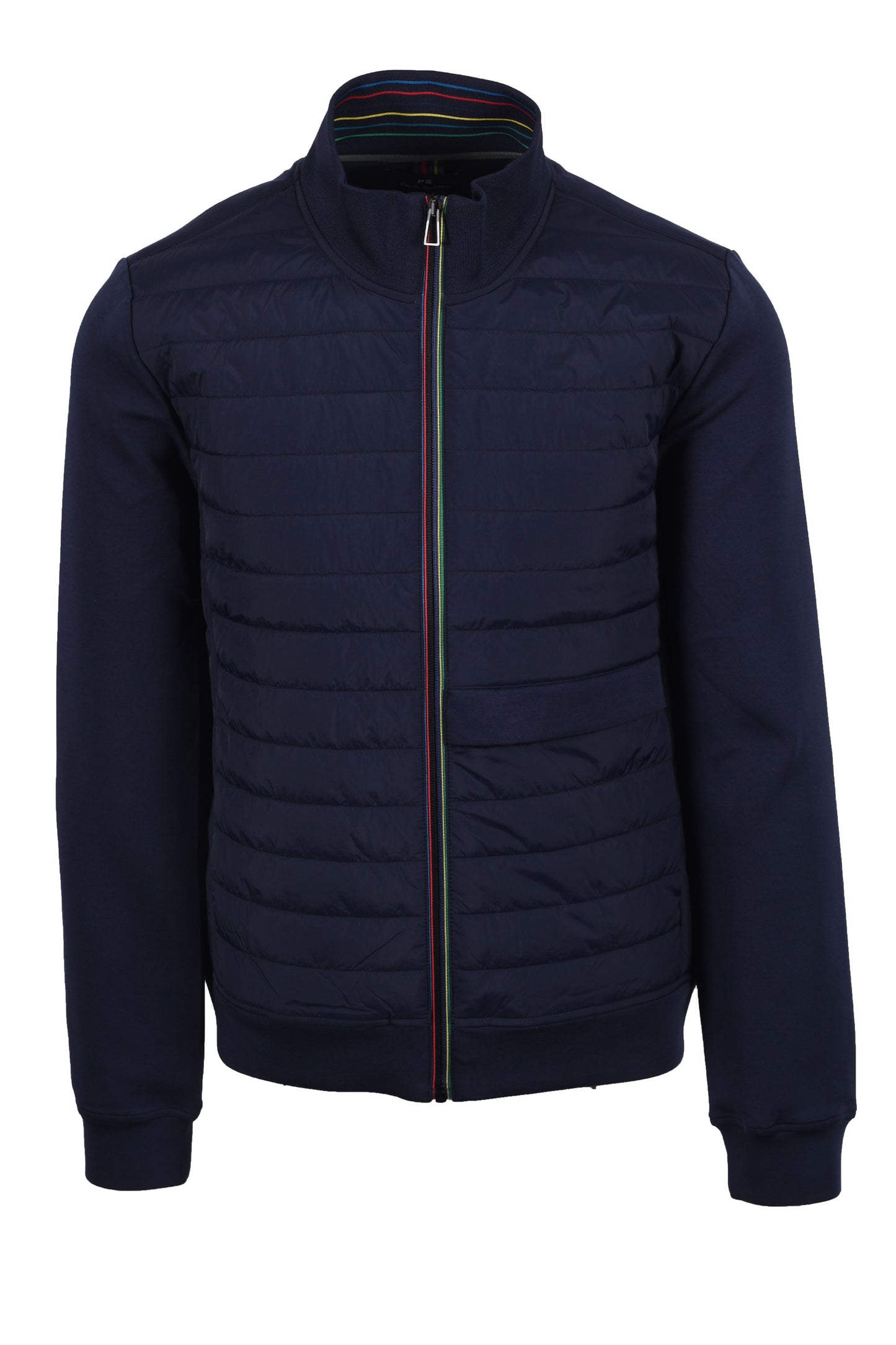 PAUL SMITH MIXED MEDIA JACKET BLUE