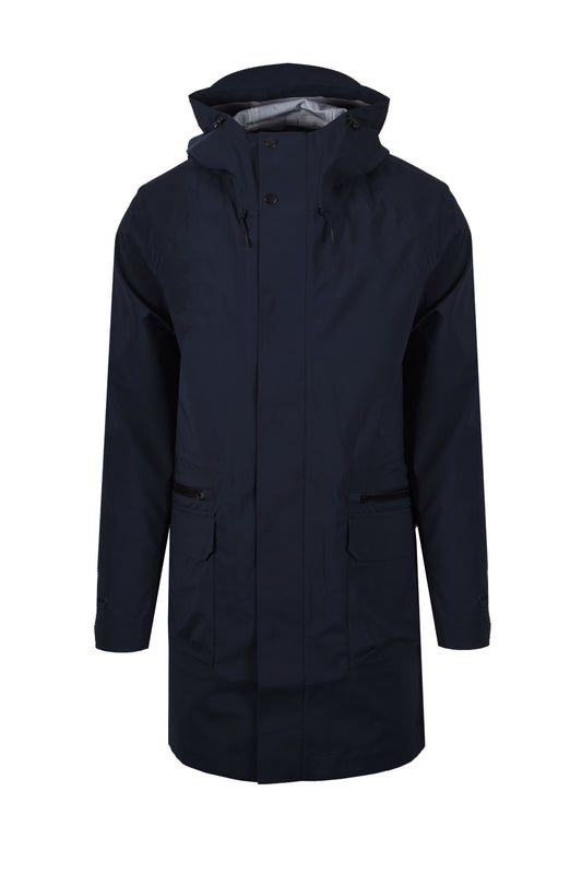 PAUL SMITH PARKA DETACHABLE LINER NAVY Paul Smith Michael Stewart Menswear  Jackets