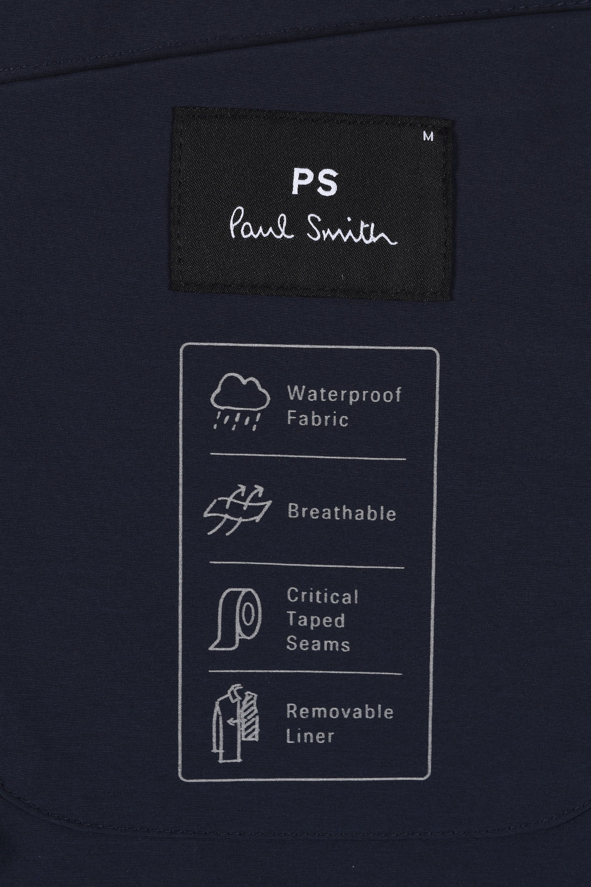 PAUL SMITH PARKA DETACHABLE LINER NAVY Paul Smith Michael Stewart Menswear  Jackets