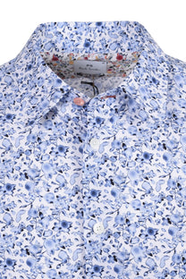 PAUL SMITH PATTERNED LS TAILORED FIT SHIRT LIGHT BLUE Paul Smith