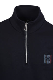 PAUL SMITH PS LOGO HALF ZIP SWEAT NAVY Paul Smith