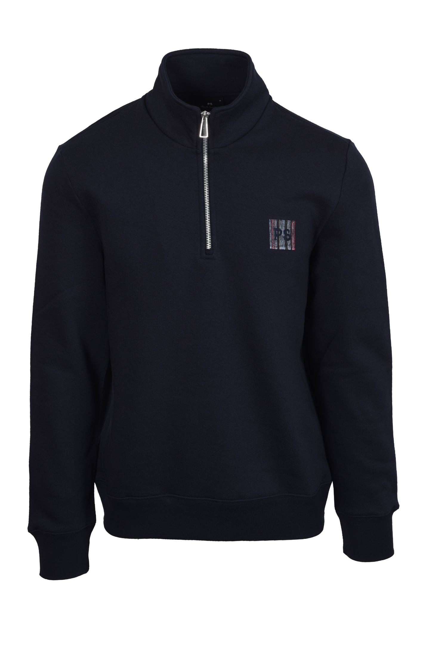 PAUL SMITH PS LOGO HALF ZIP SWEAT NAVY