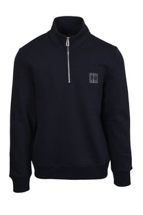 PAUL SMITH PS LOGO HALF ZIP SWEAT NAVY Paul Smith