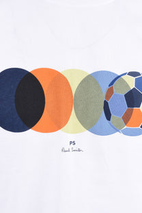PAUL SMITH REG FIT FOOTBALL T-SHIRT WHITE Paul Smith Michael Stewart Menswear