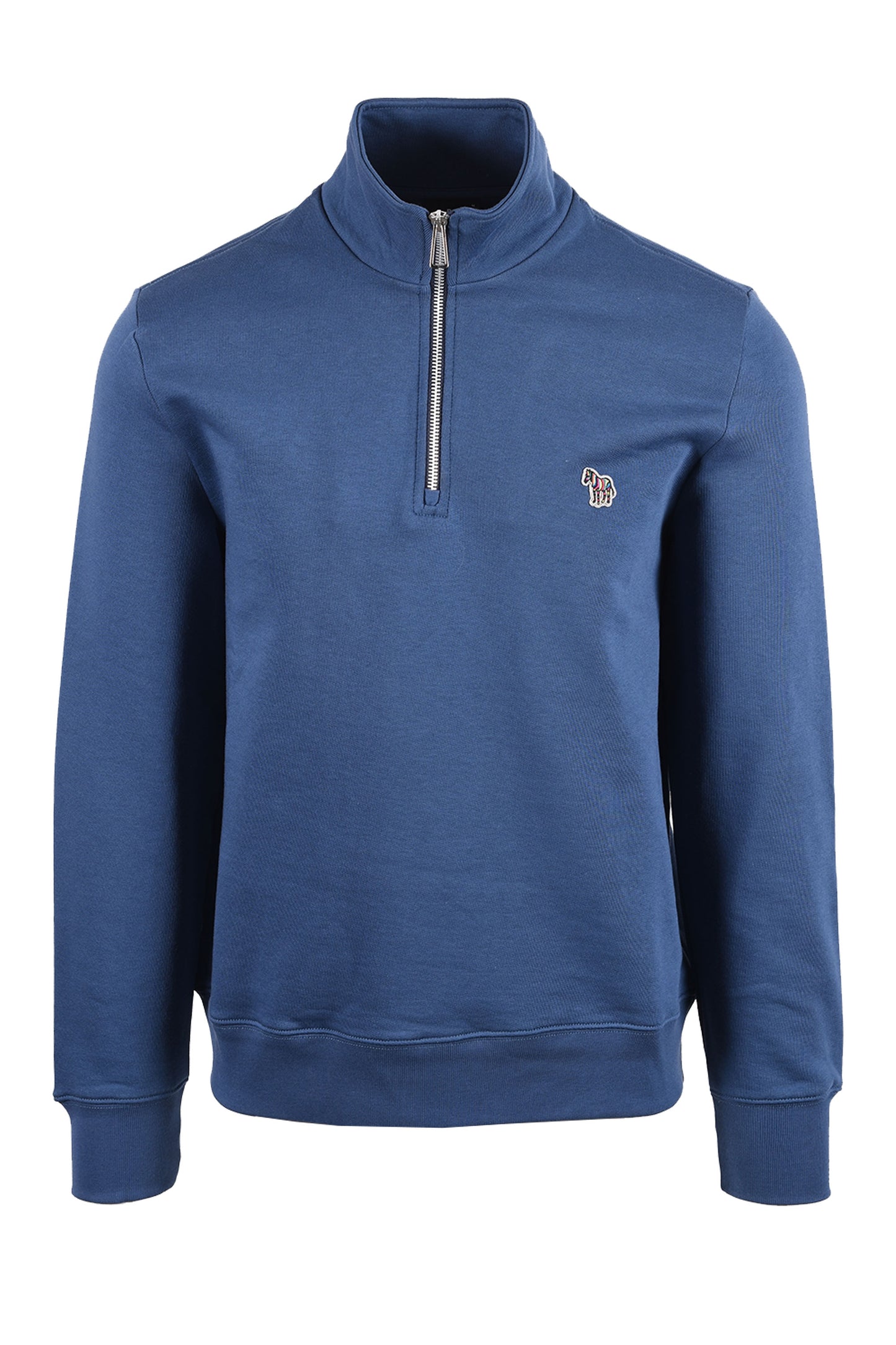 PAUL SMITH REG FIT HALF ZIP BLUE 2 Paul Smith Michael Stewart Menswear  Knitwear