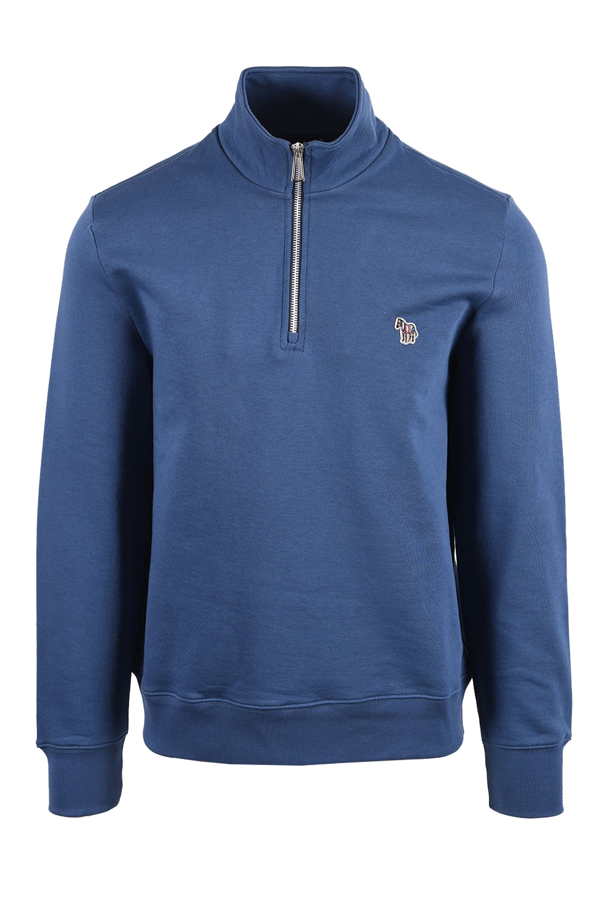 PAUL SMITH REG FIT HALF ZIP BLUE 2 Paul Smith Michael Stewart Menswear  Knitwear