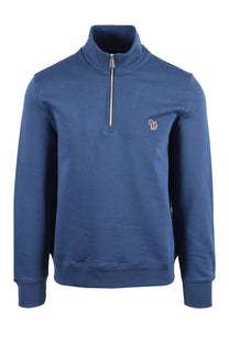PAUL SMITH REG FIT HALF ZIP BLUE 2 Paul Smith Michael Stewart Menswear  Knitwear