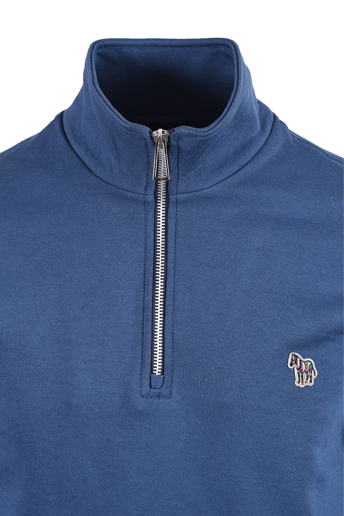 PAUL SMITH REG FIT HALF ZIP BLUE 2 Paul Smith Michael Stewart Menswear  Knitwear