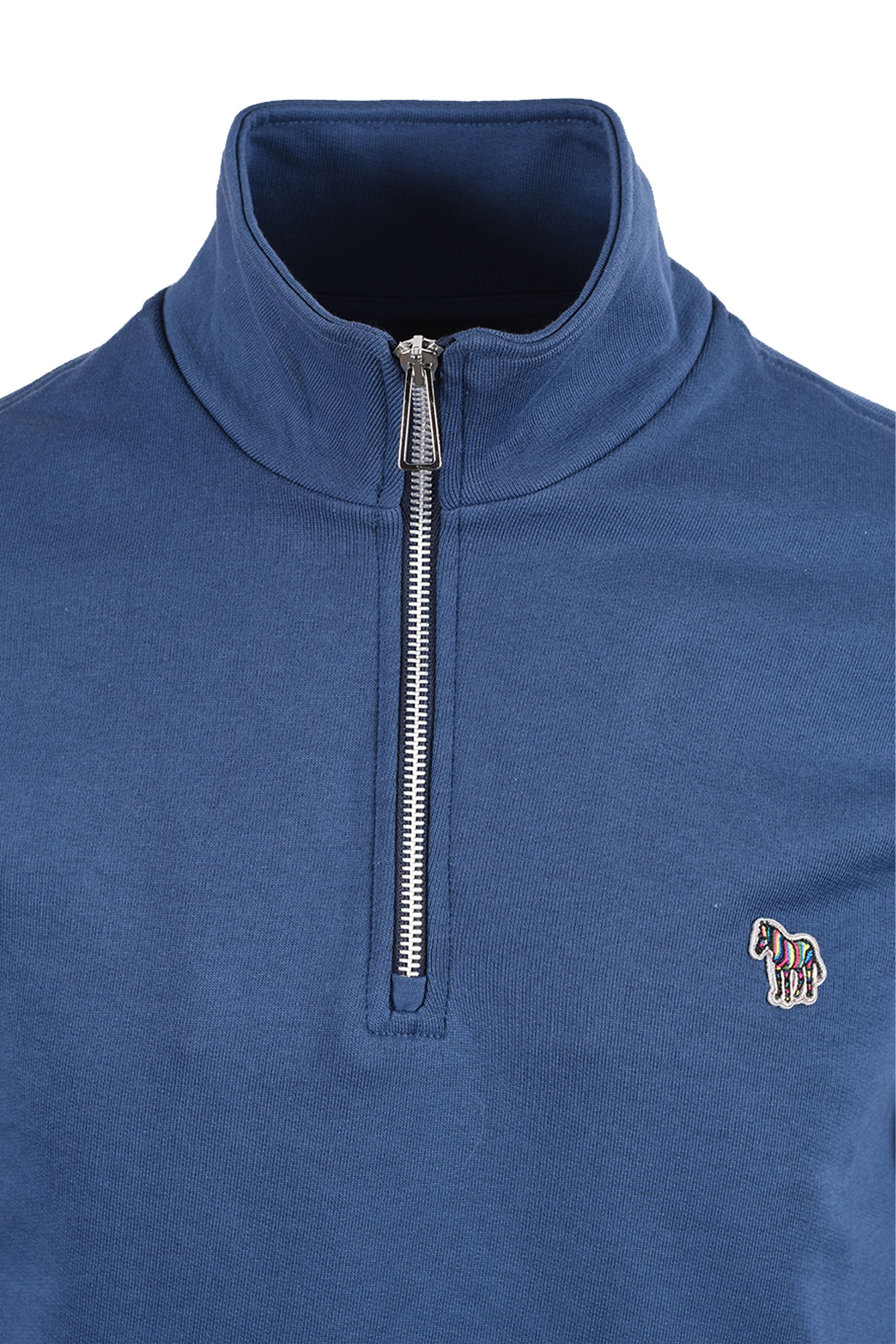 PAUL SMITH REG FIT HALF ZIP BLUE 2 Paul Smith Michael Stewart Menswear  Knitwear
