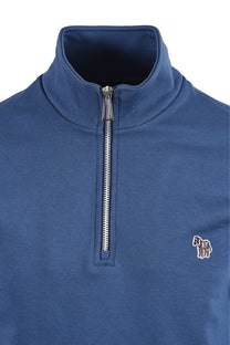 PAUL SMITH REG FIT HALF ZIP BLUE 2 Paul Smith Michael Stewart Menswear  Knitwear