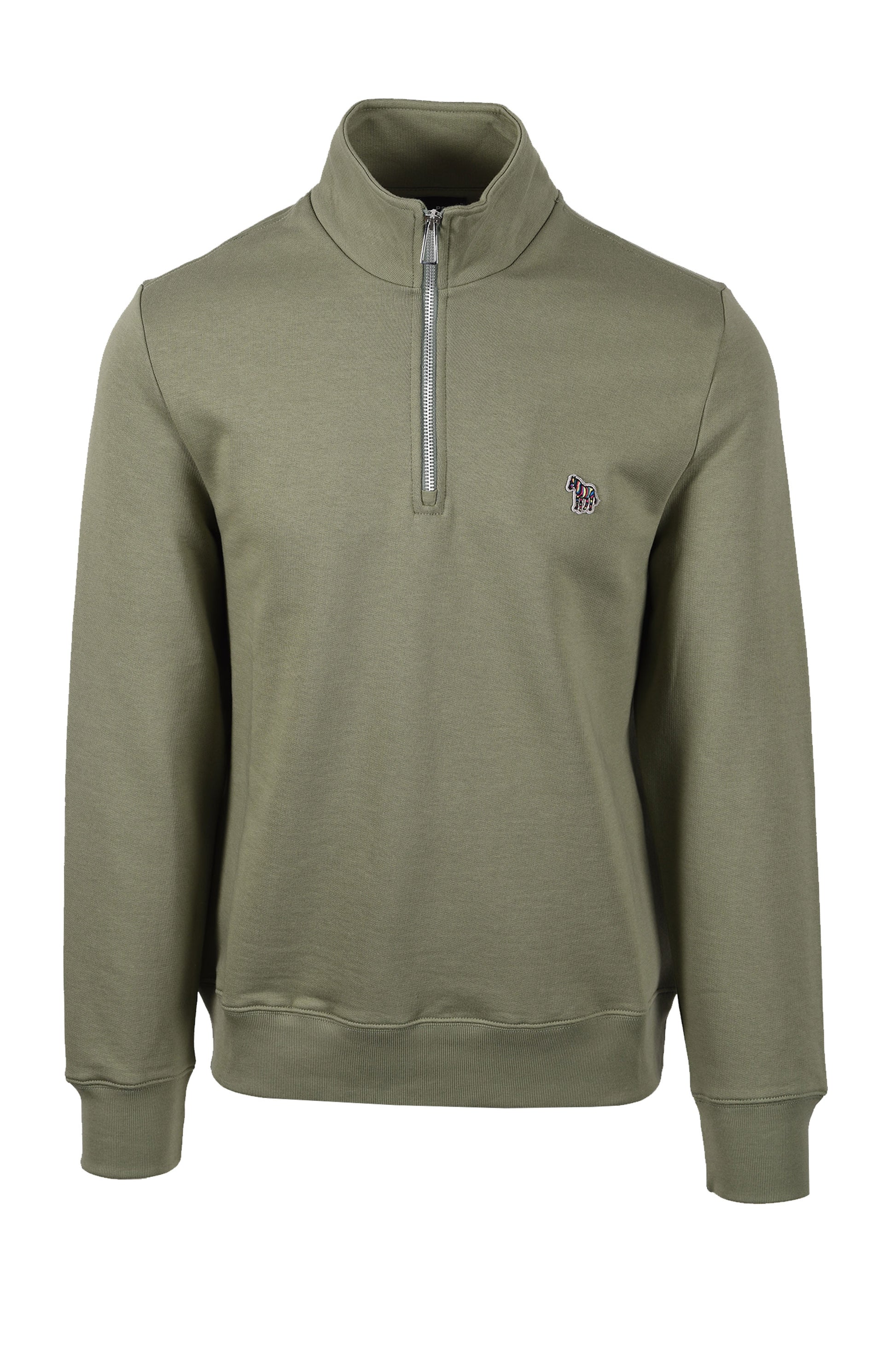 PAUL SMITH REG FIT HALF ZIP GREEN 2 Paul Smith Michael Stewart Menswear  Knitwear