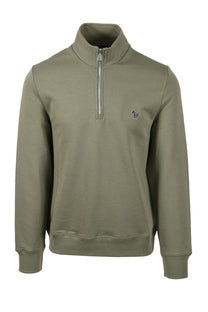 PAUL SMITH REG FIT HALF ZIP GREEN 2 Paul Smith Michael Stewart Menswear  Knitwear