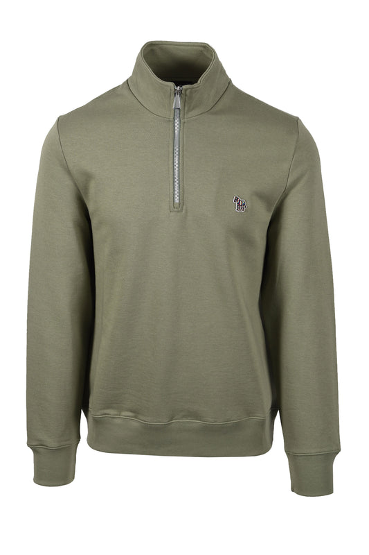 PAUL SMITH REG FIT HALF ZIP GREEN 2 Paul Smith Michael Stewart Menswear  Knitwear