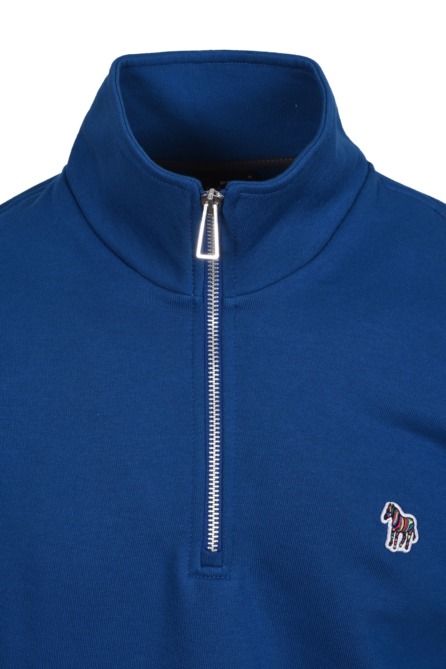 PAUL SMITH REG FIT HALF ZIP SWEATSHIRT BLUE