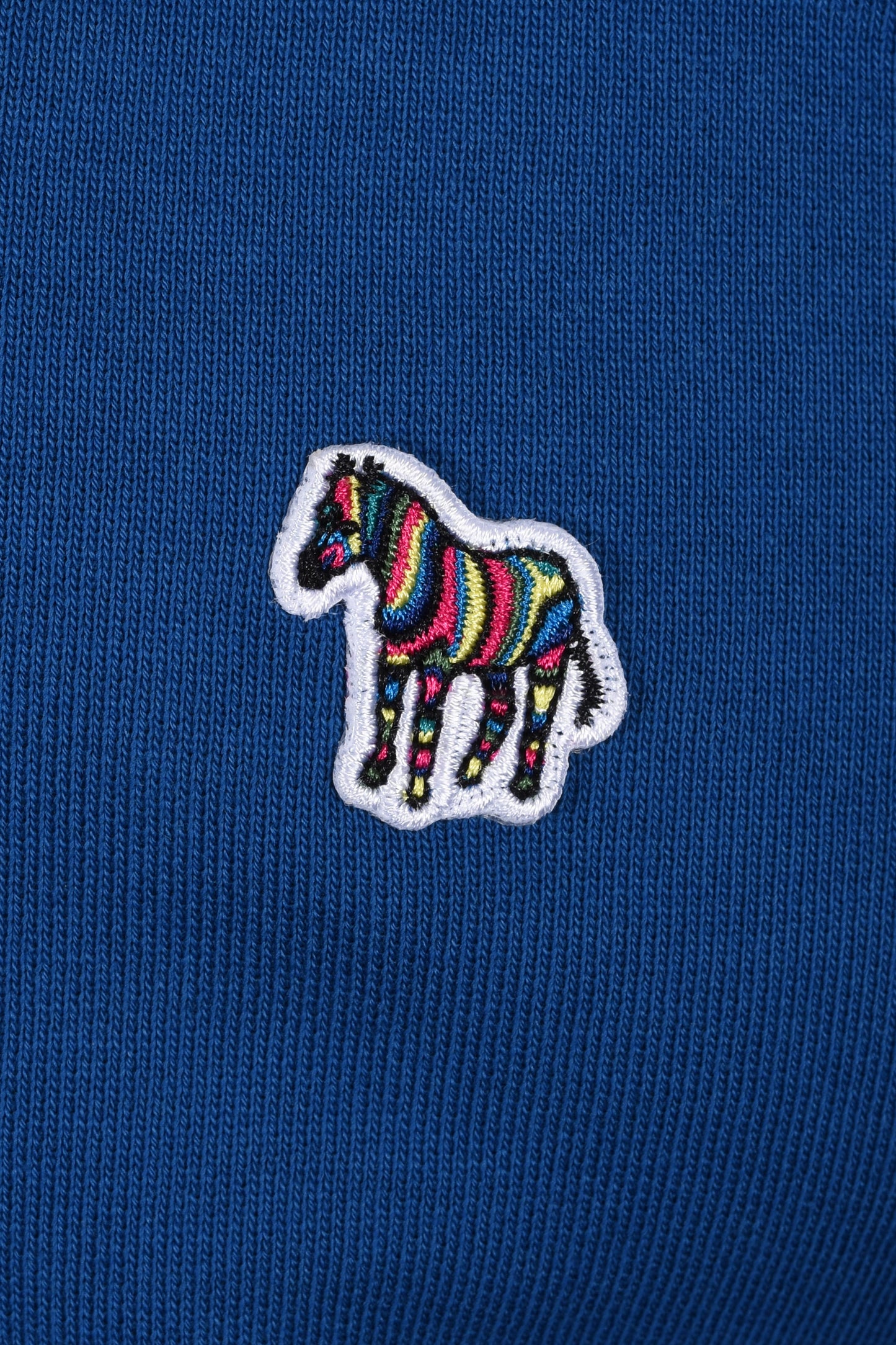 PAUL SMITH REG FIT HALF ZIP SWEATSHIRT BLUE