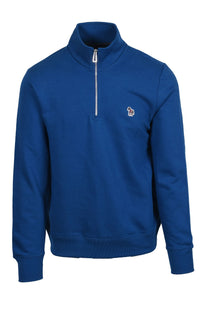 PAUL SMITH REG FIT HALF ZIP SWEATSHIRT BLUE Paul Smith