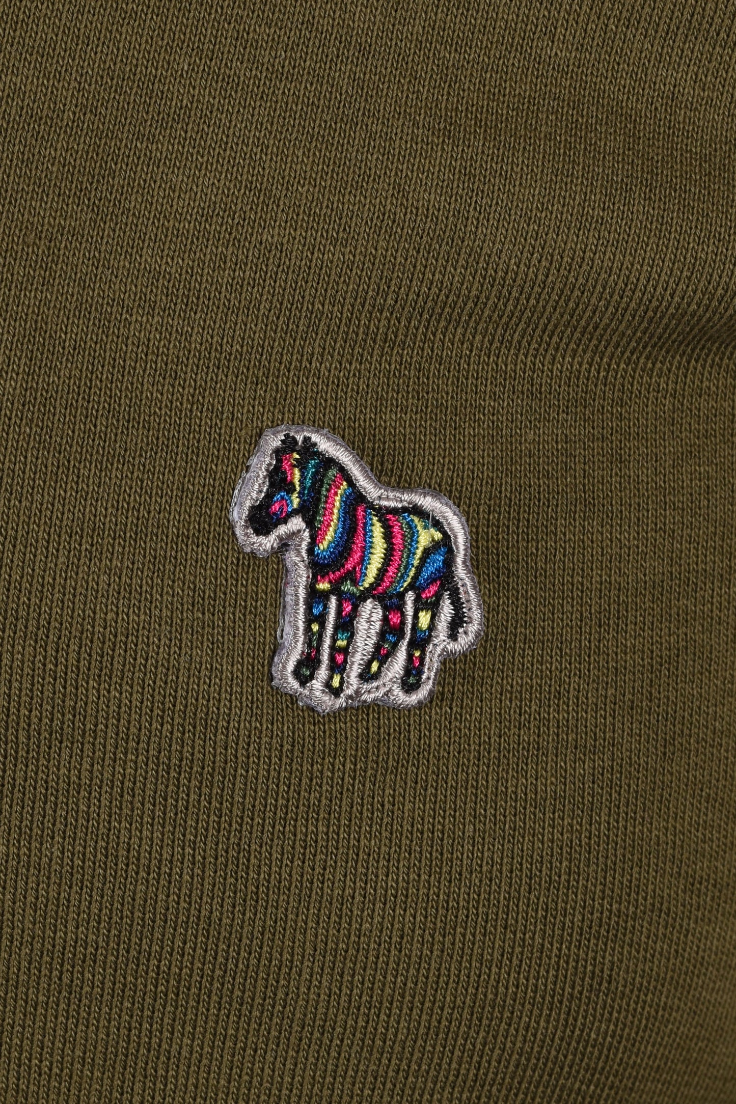 PAUL SMITH REG FIT HALF ZIP SWEATSHIRT SAGE