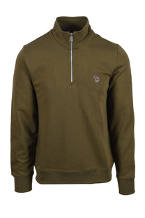 PAUL SMITH REG FIT HALF ZIP SWEATSHIRT SAGE Paul Smith