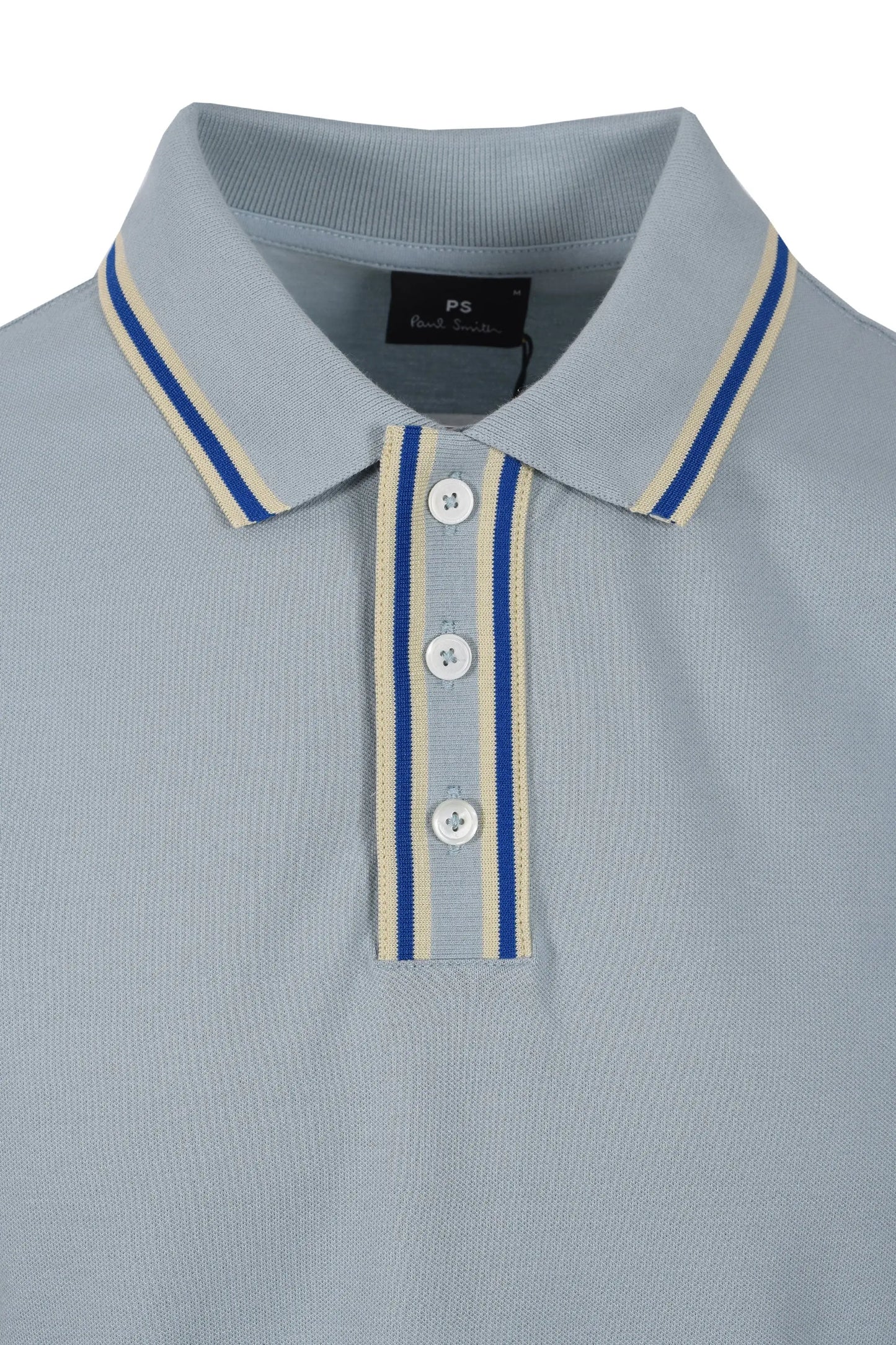 PAUL SMITH REG FIT TIPPED POLO BLUE Paul Smith