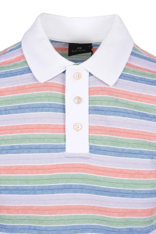 PAUL SMITH REG FIT SS POLO MULTI COLOURED Paul Smith