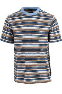 PAUL SMITH REG FIT T-SHIRT STRIPED BLUE Paul Smith Michael Stewart Menswear  T-Shirts
