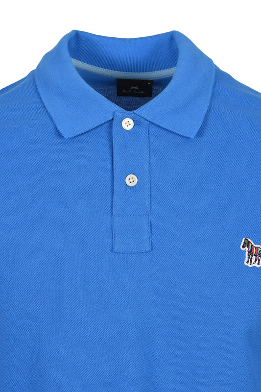 PAUL SMITH REG FIT ZEBRA POLO BLUE Paul Smith
