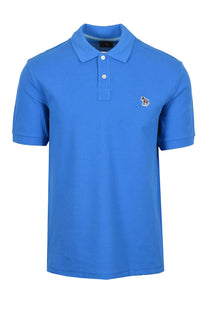 PAUL SMITH REG FIT ZEBRA POLO BLUE Paul Smith