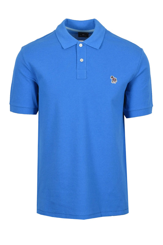 PAUL SMITH REG FIT ZEBRA POLO BLUE Paul Smith