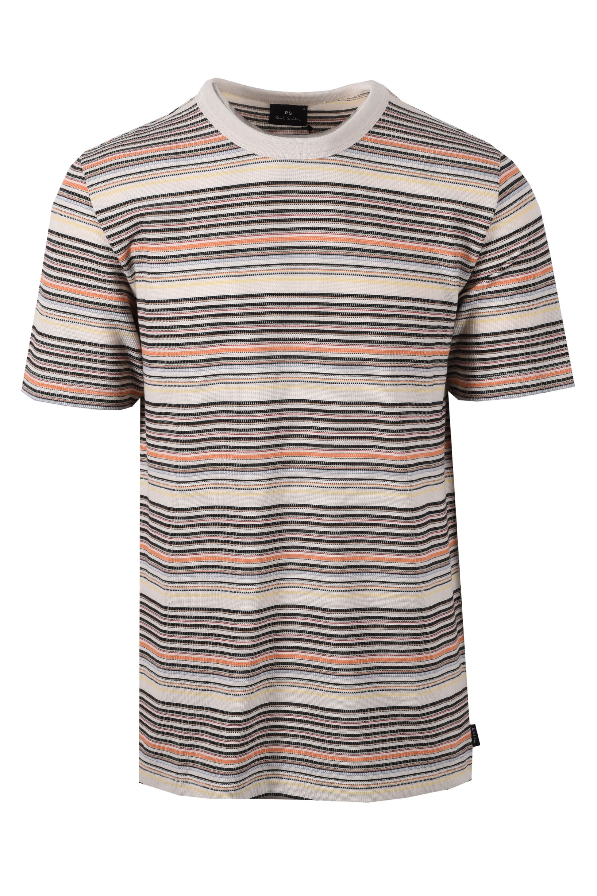 PAUL SMITH REGULAR FIT KNITTED T-SHIRT MULTI STRIPE Paul Smith Michael Stewart Menswear  T-Shirts