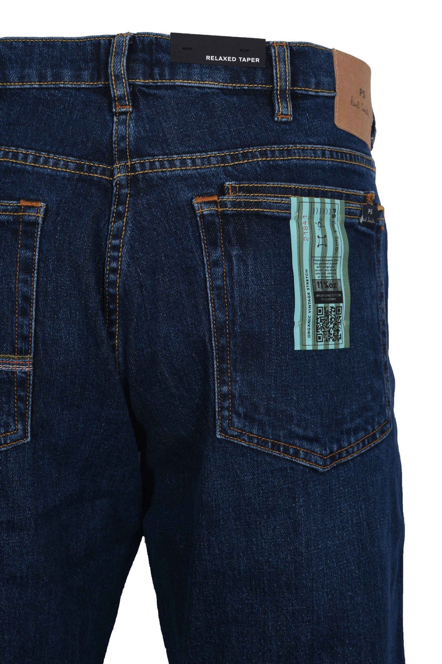 PAUL SMITH RELAXED TAPER FIT JEANS DENIM