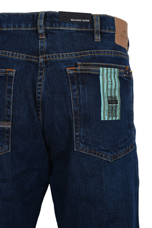 PAUL SMITH RELAXED TAPER FIT JEANS DENIM