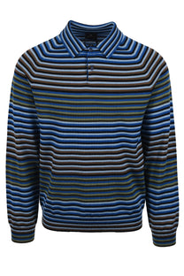 PAUL SMITH SWEATER LS POLO COBALT BLUE Paul Smith