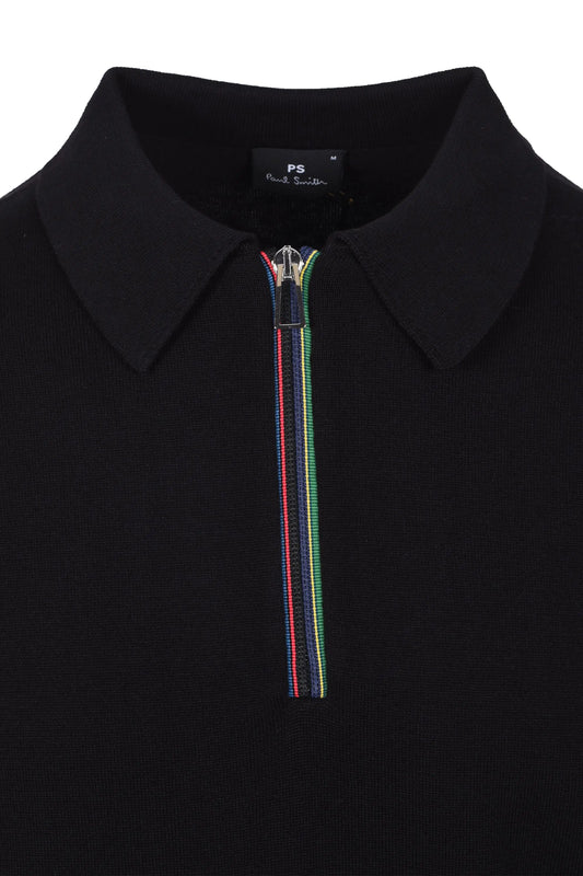 PAUL SMITH SWEATER SS POLO BLACK Paul Smith