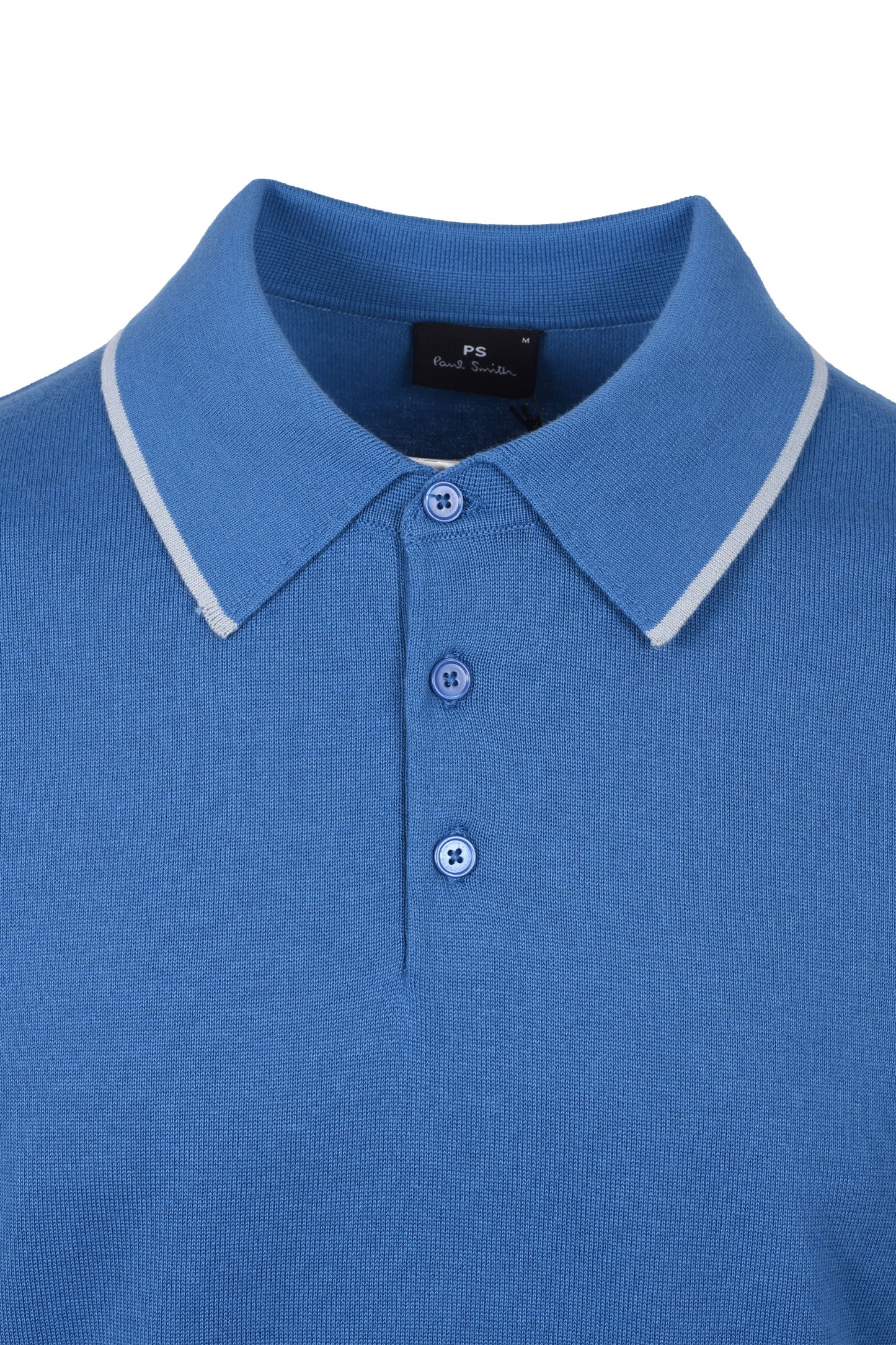 PAUL SMITH SWEATER SS POLO BLUE