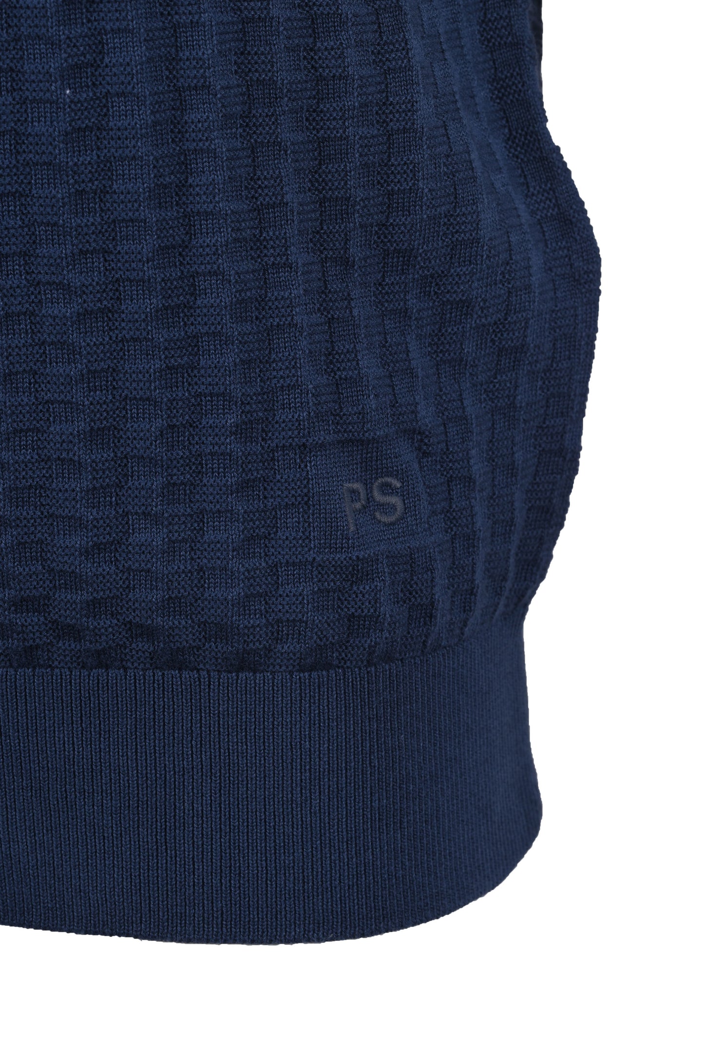 PAUL SMITH SWEATER SS POLO BLUE