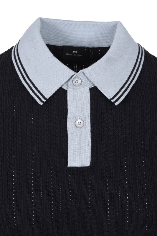 PAUL SMITH SWEATER SS POLO DARK NAVY Paul Smith