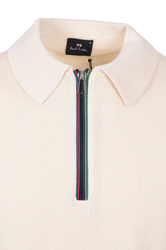 PAUL SMITH SWEATER SS POLO WHITE Paul Smith