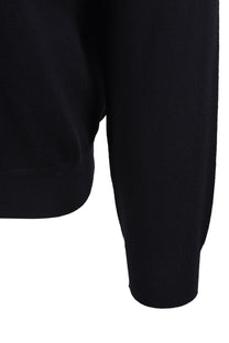 PAUL SMITH ZEB BADGE CREW NECK SWEATSHIRT BLACK Paul Smith Michael Stewart Menswear  Knitwear
