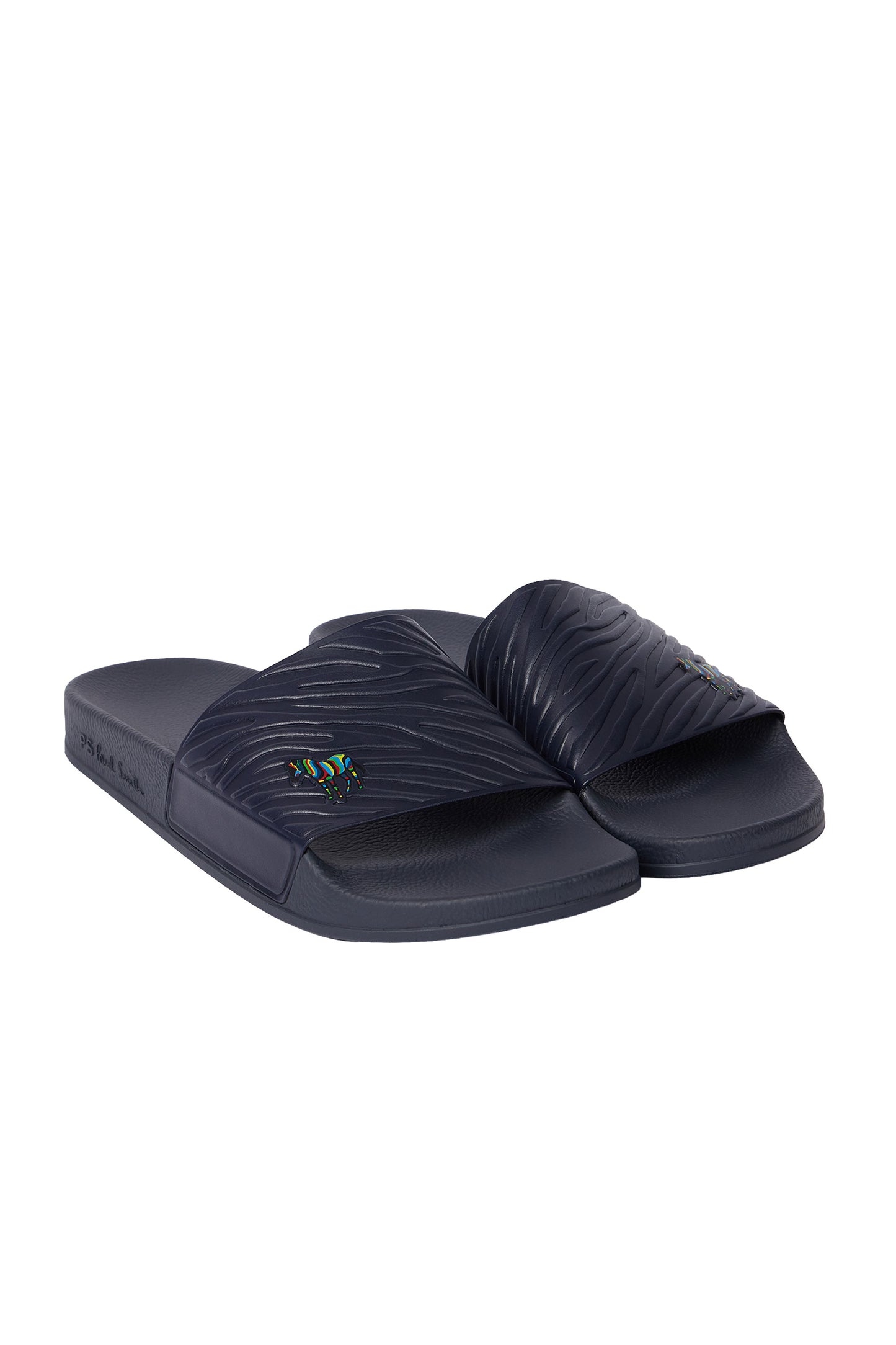 PAUL SMITH ZEBRA LOGO SLIDERS NAVY