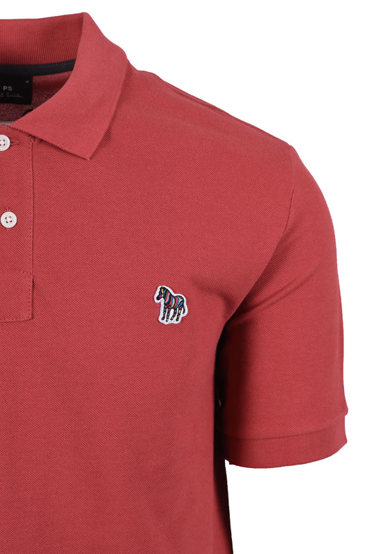 PAUL SMITH ZEBRA POLO SHIRT PINK