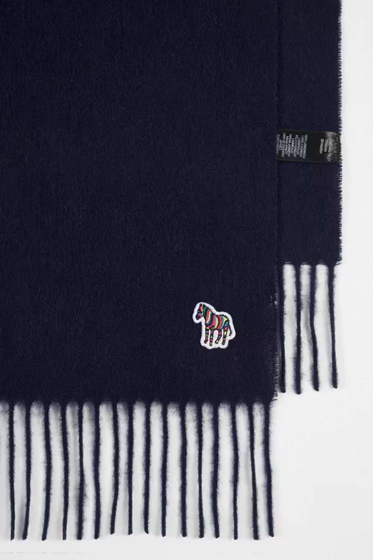 PAUL SMITH ZEBRA SCARF NAVY