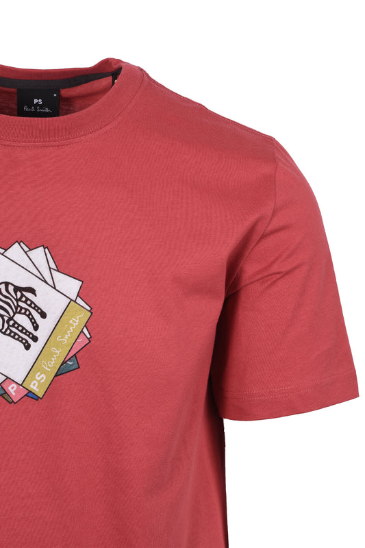 PAUL SMITH ZEBRA T SHIRT RASPBERRY