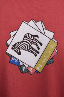PAUL SMITH ZEBRA T SHIRT RASPBERRY Paul Smith