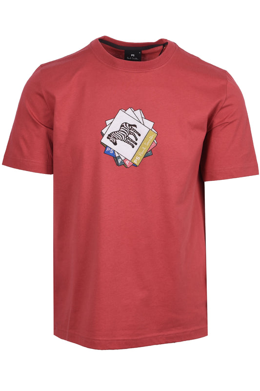 PAUL SMITH ZEBRA T SHIRT RASPBERRY